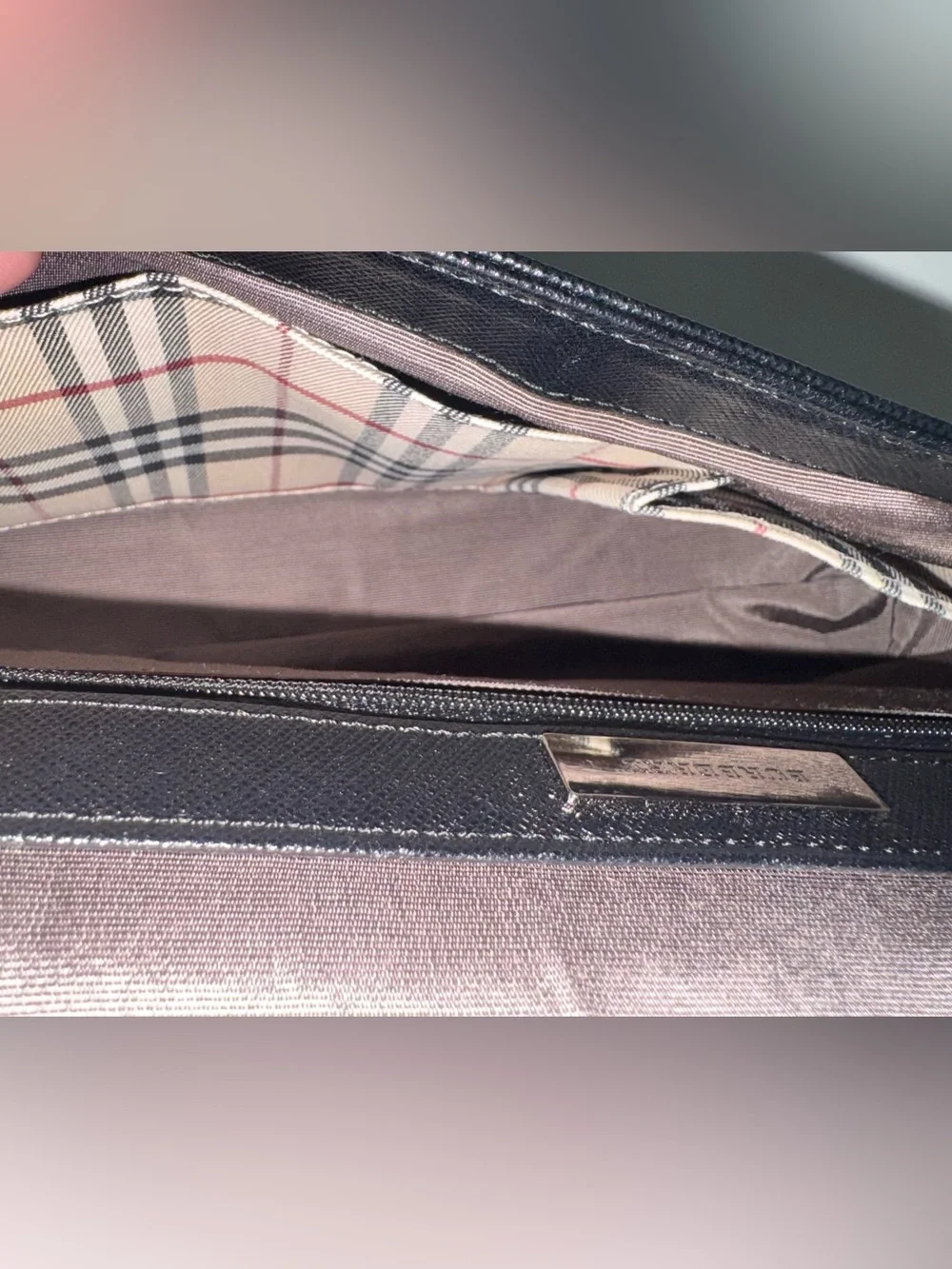 Vintage Burberry Black Shoulder Bag - Picture 3 of 4